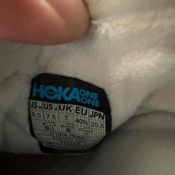 Hoka One One U Ora Primo Overcast Drizzle Slip On Shoes 1141570 ORZ Womens 8.5 - Picture 6 of 8